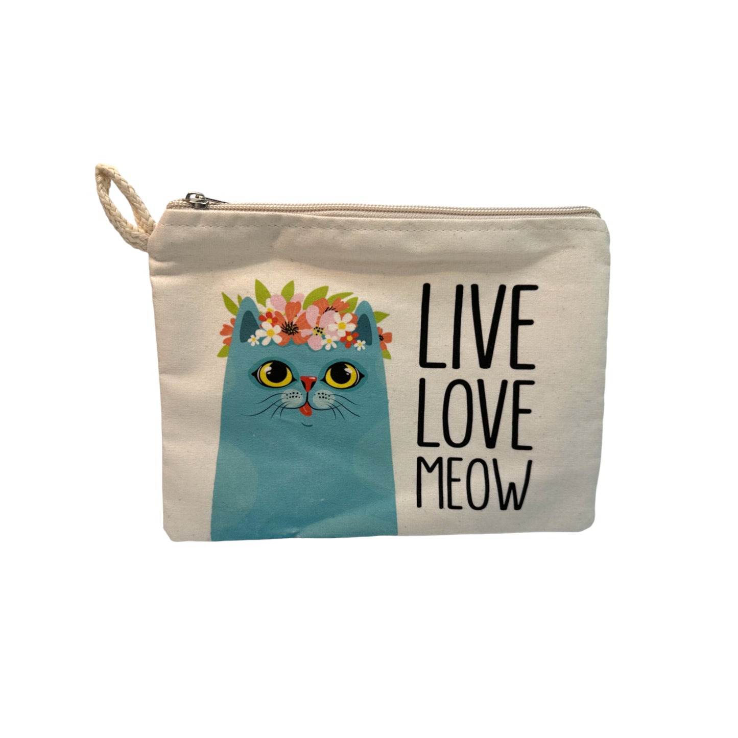 Cat Printed Canvas Wallets