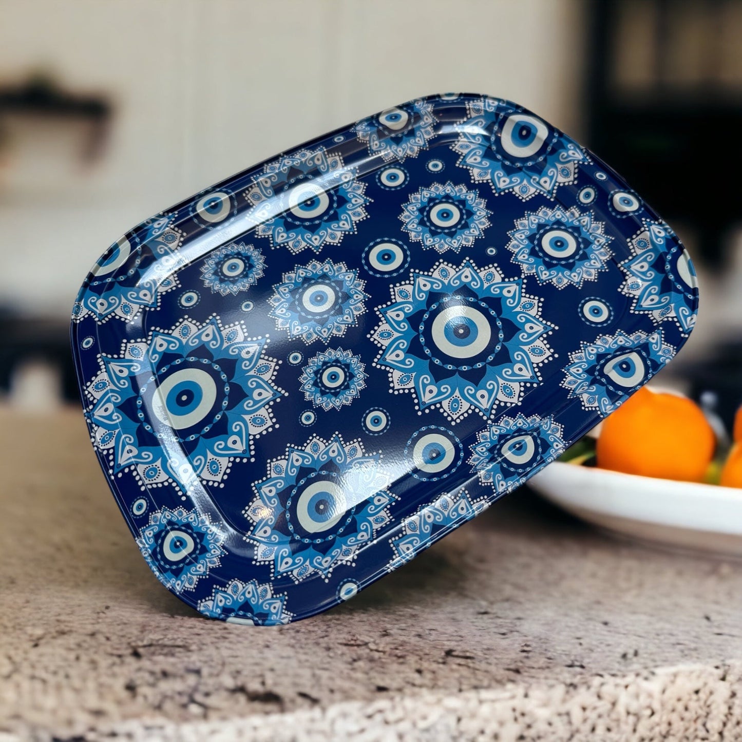 Metal Tray Evil Eye