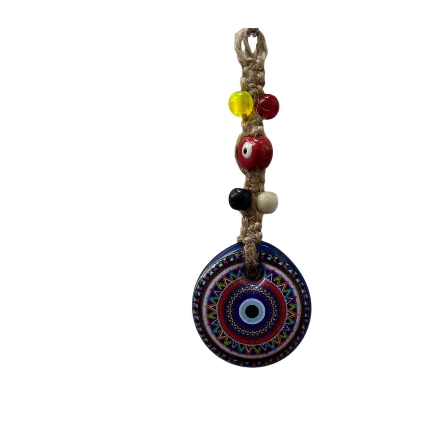 Evil Eye Glass Wall Hanging Decoration 2" inches
