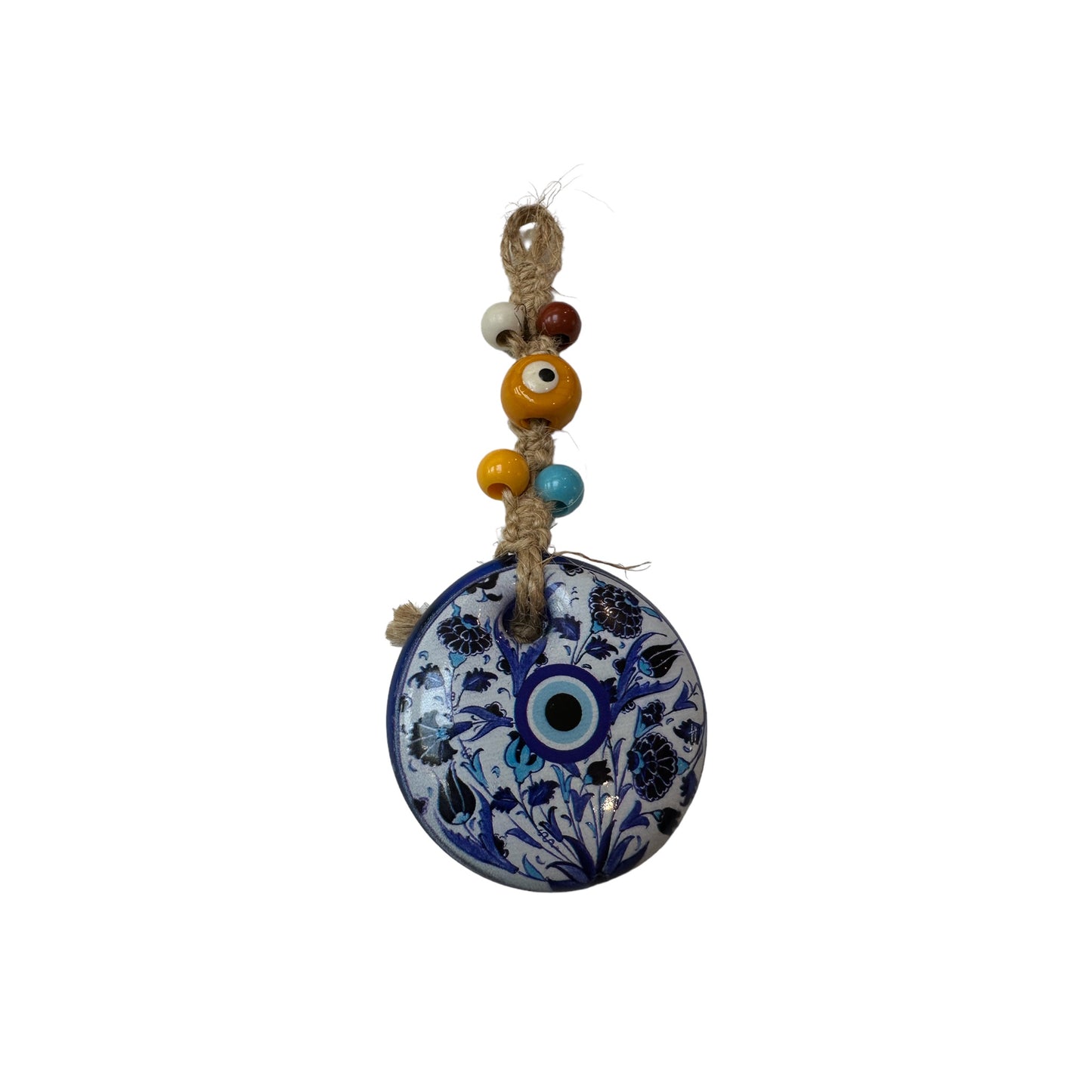 Evil Eye Glass Wall Hanging Decoration 2" inches