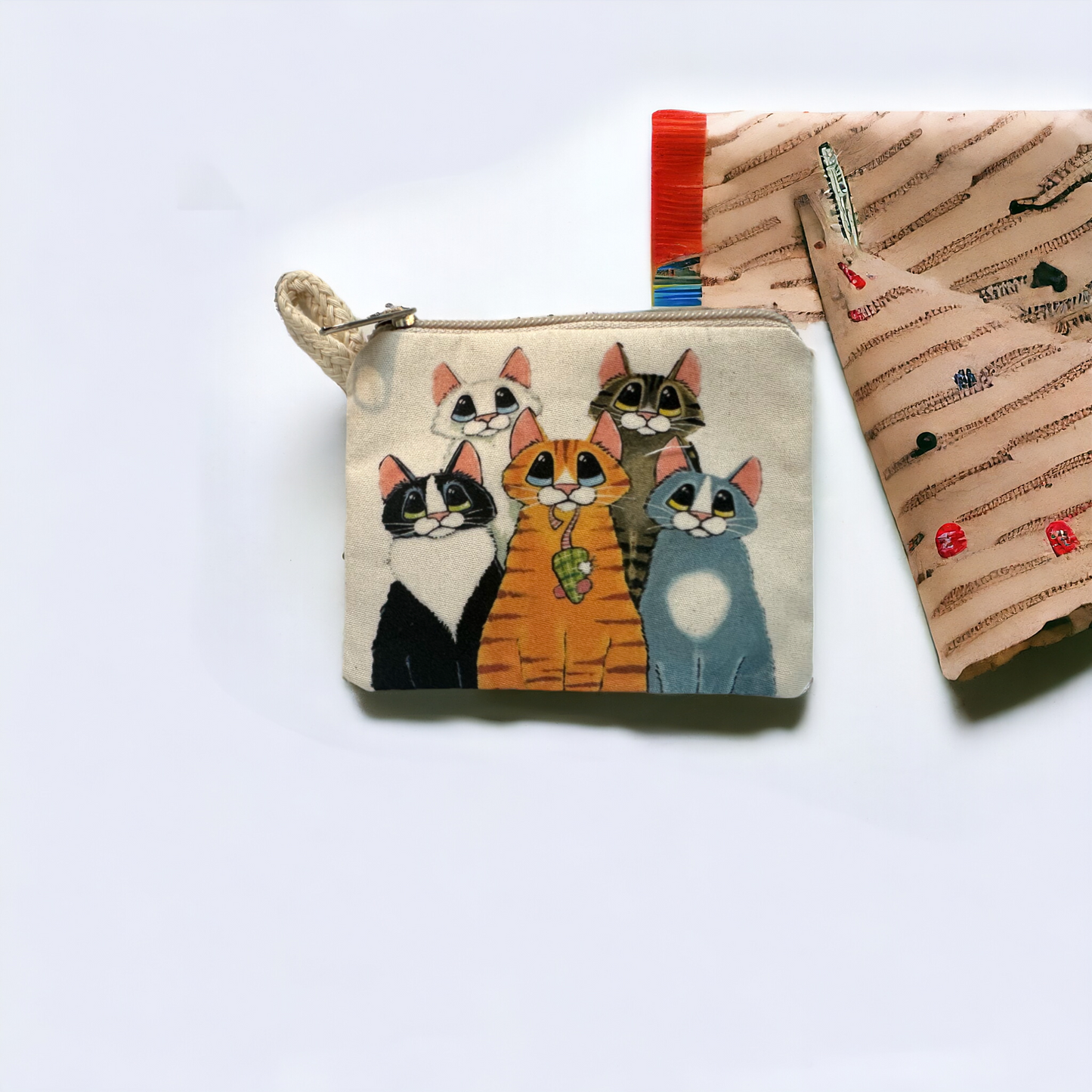 Cats Printed Canvas Wallets