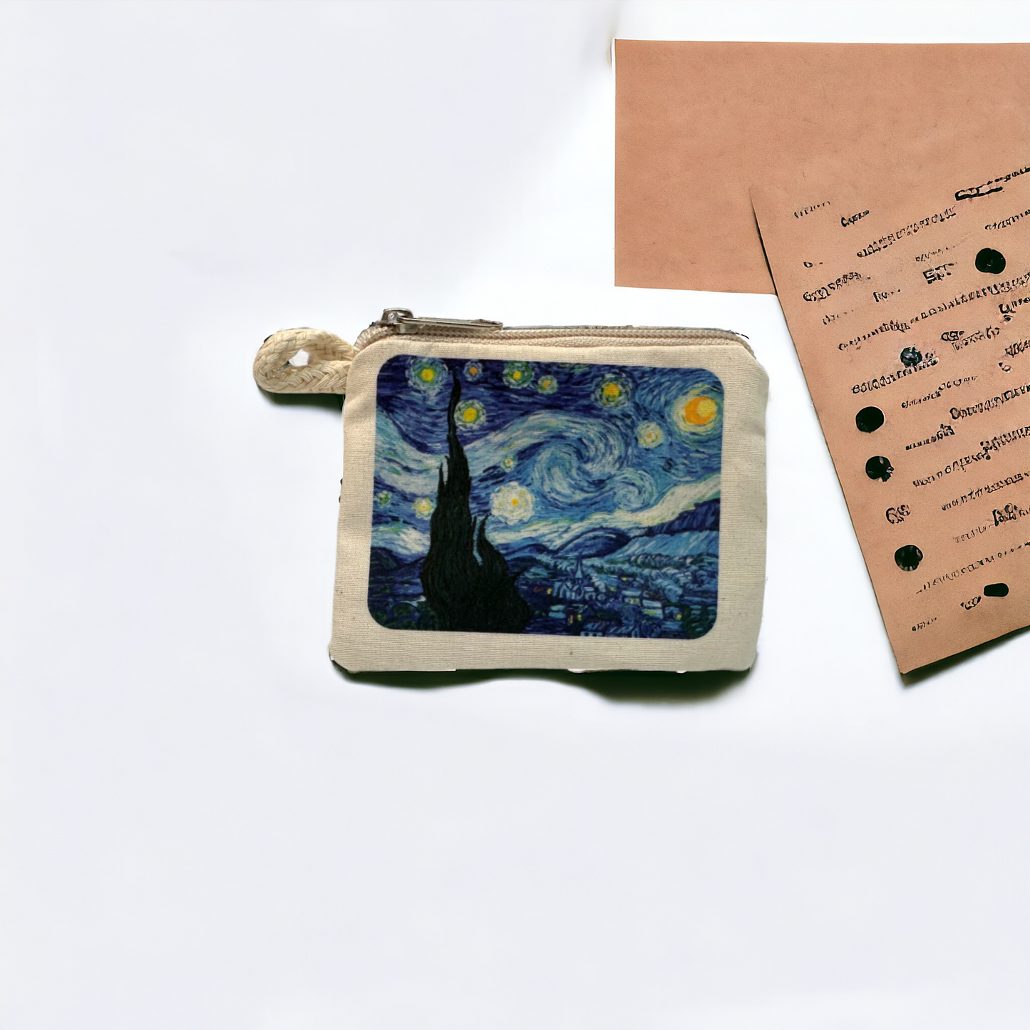 Starry Night Printed Canvas Wallets