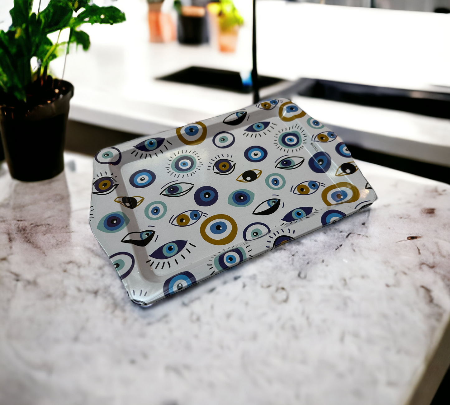 Metal Tray Hamsa