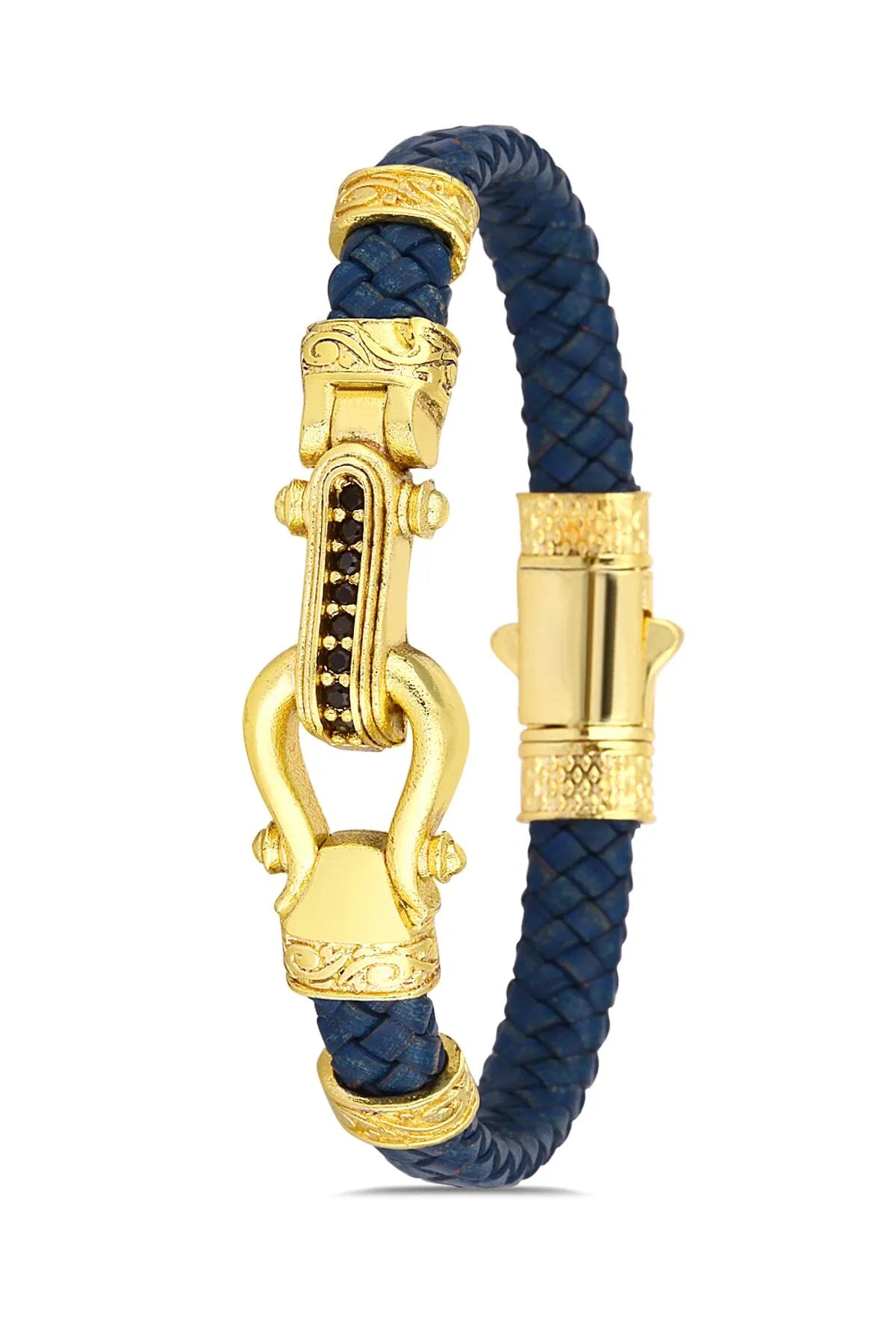 Stainless Steel Leather Bracelet