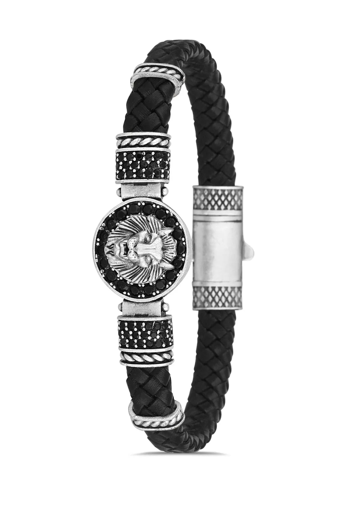 Stainless Steel Bracelet Lion Pattern