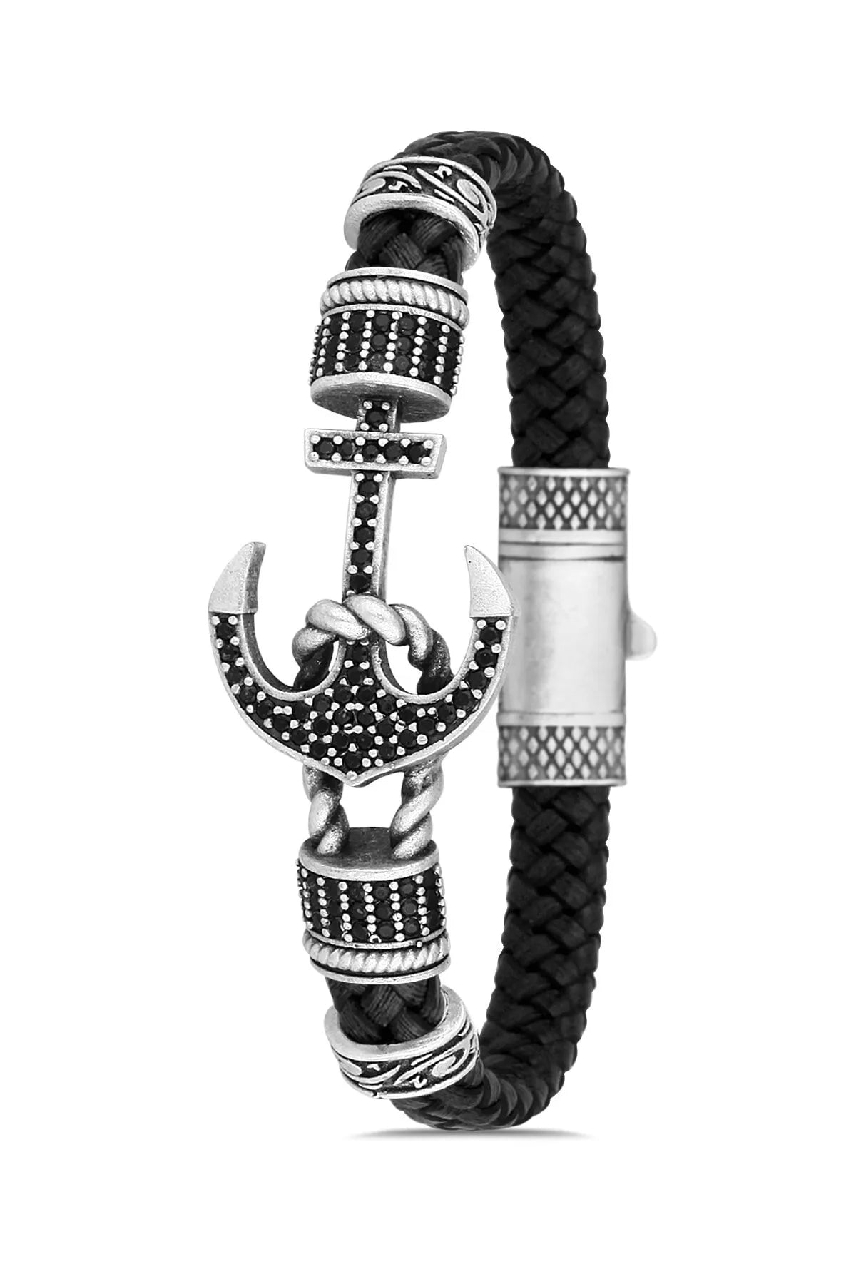 Stainless Steel Bracelet Anchor Pattern