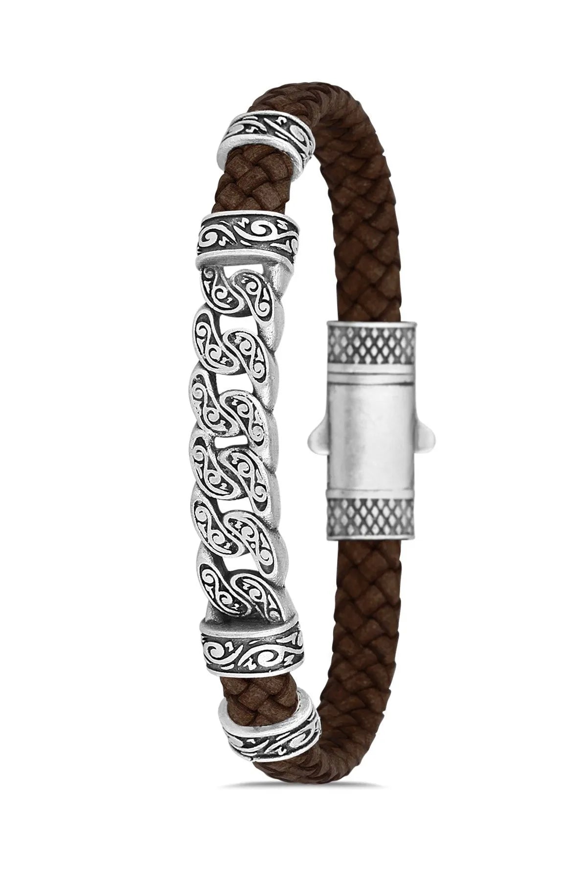 Stainless Steel Bracelet Brown