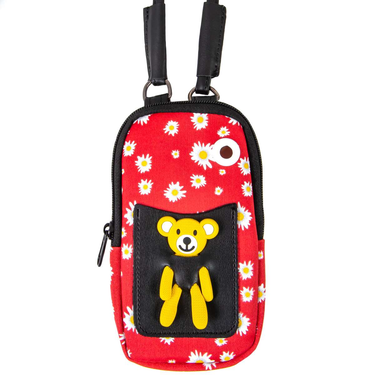 Little Bear Cotton Crossbody Phonecase Bag Red