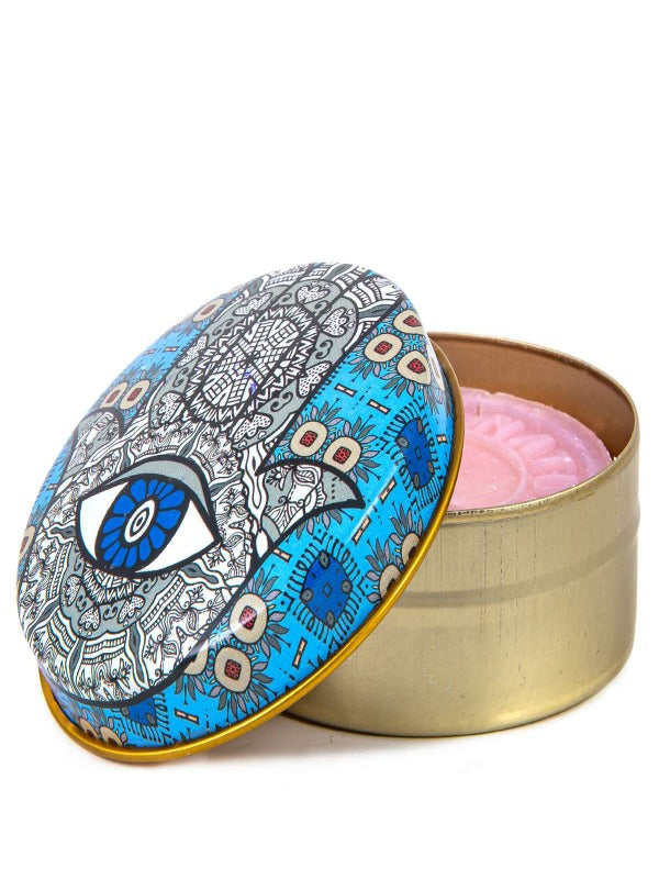 Metal Box Soap Hamsa