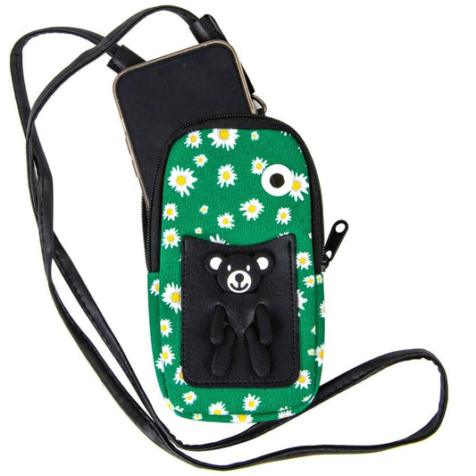 Little Bear Cotton Crossbody Phonecase Bag