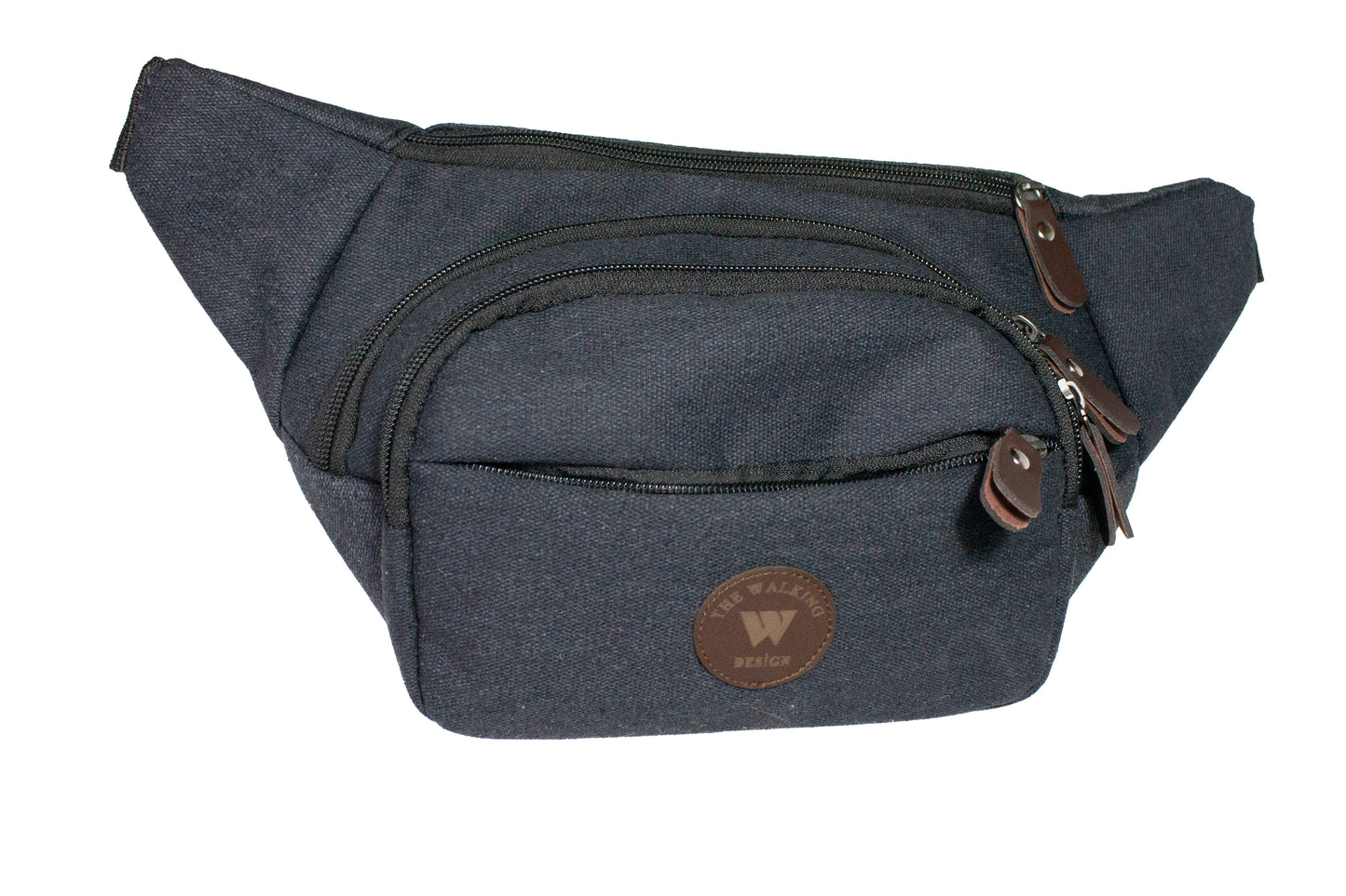 Canvas Unisex Fanny Pack Waist Adjustable Bag Black