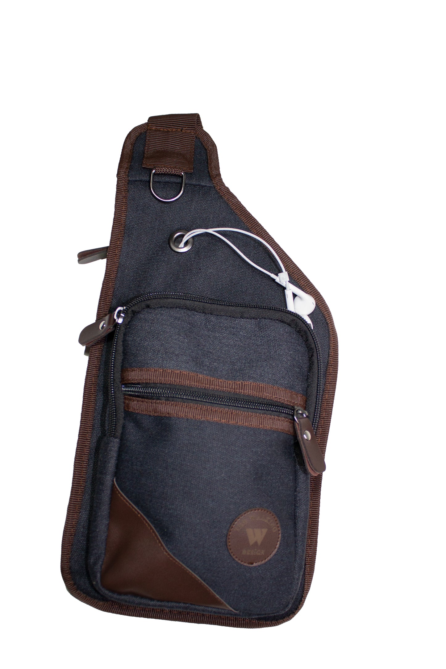 Canvas Chest Pack Travel Crossbody Black