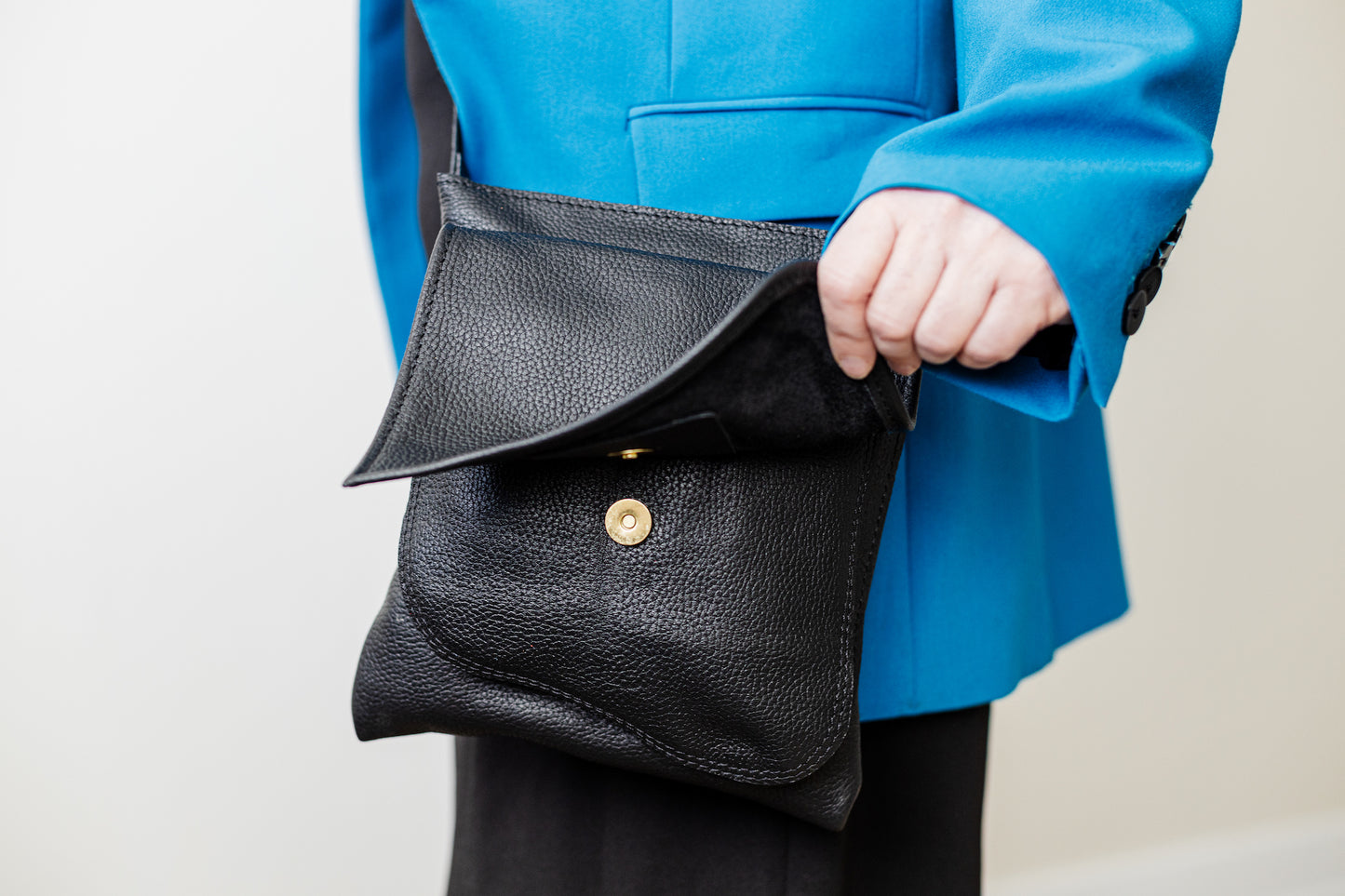 Handmade Women Adjustable Cross Body Black