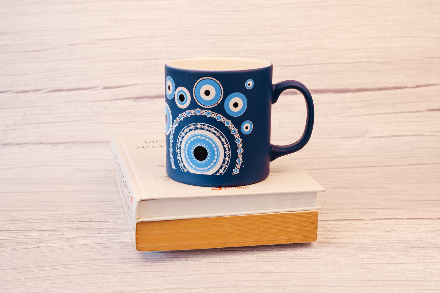 Ceramic Evil Eye Mug Blue
