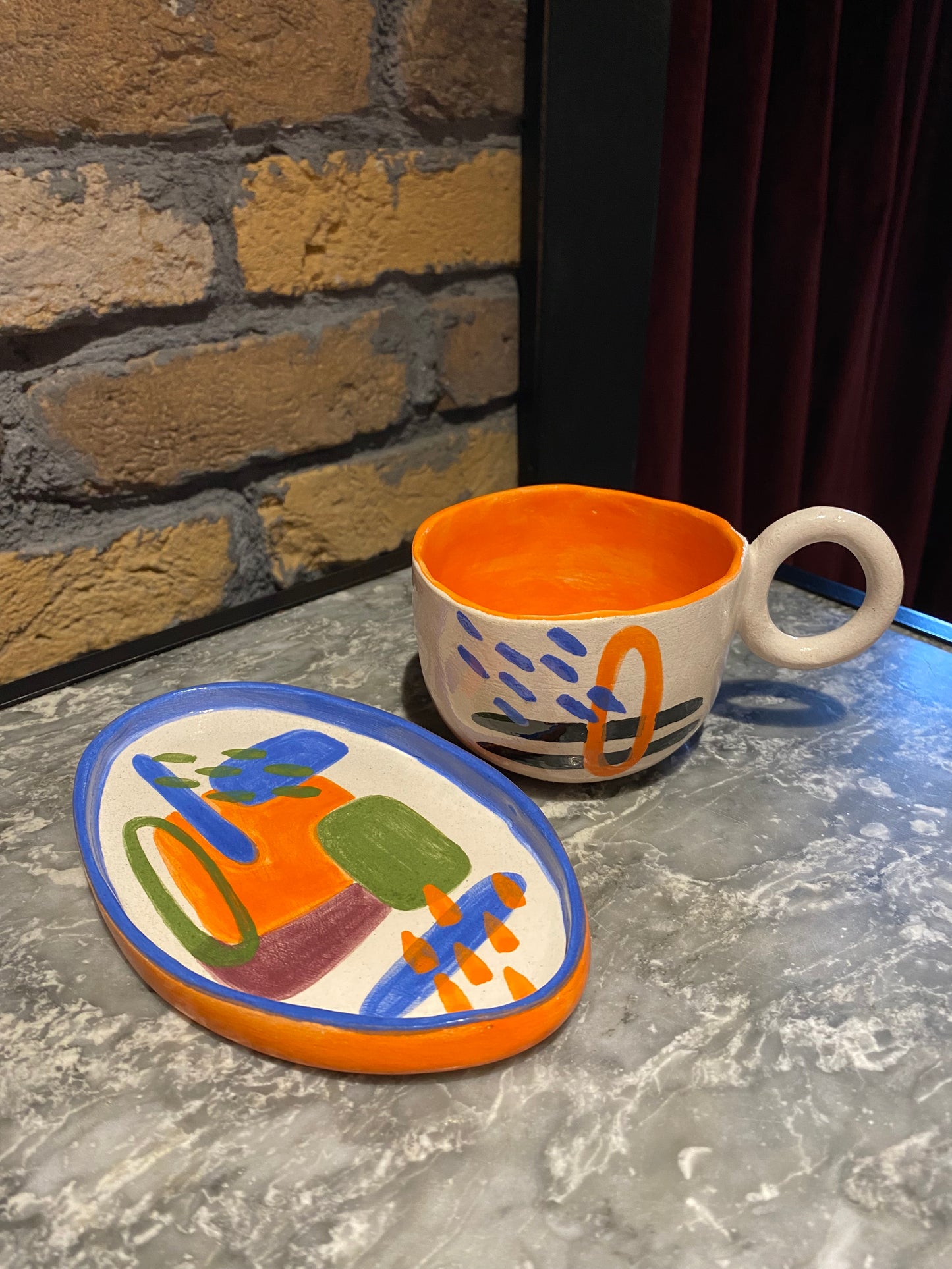 Handmade Pottery Tea coffee Mug Cup Sets