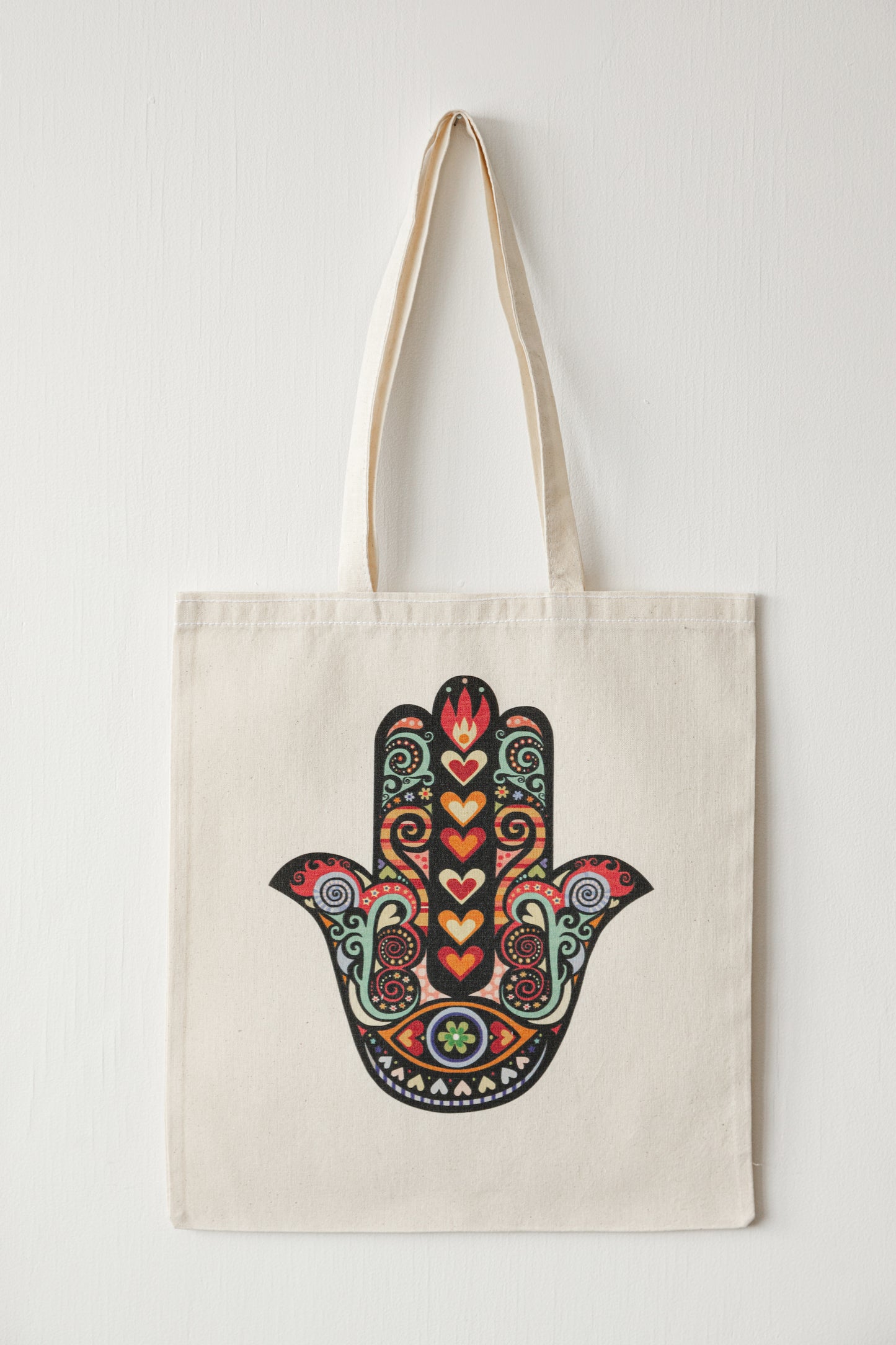 Organic Cotton Tote Bag Hamsa