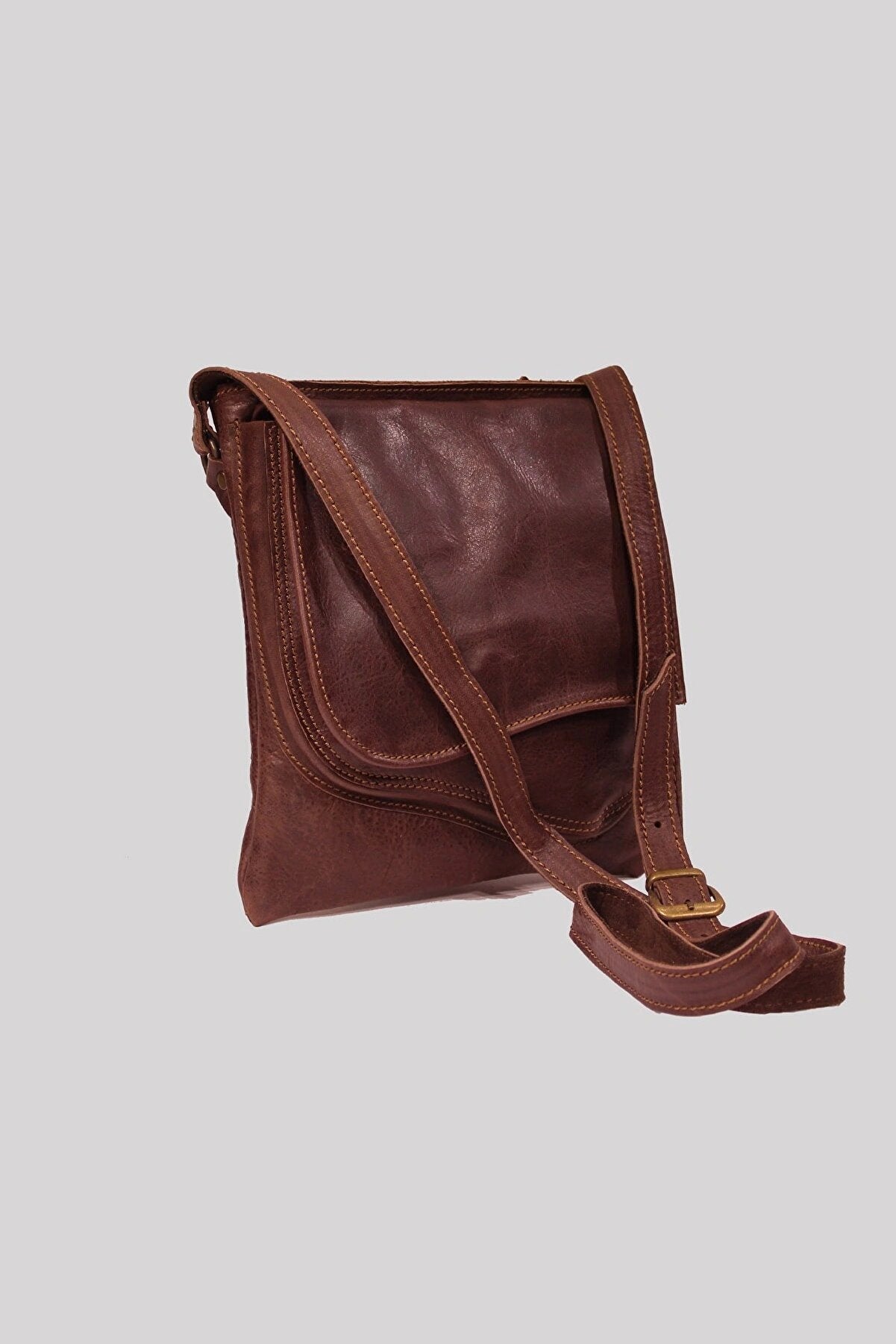 Handmade Women Adjustable Cross Body Burgundy