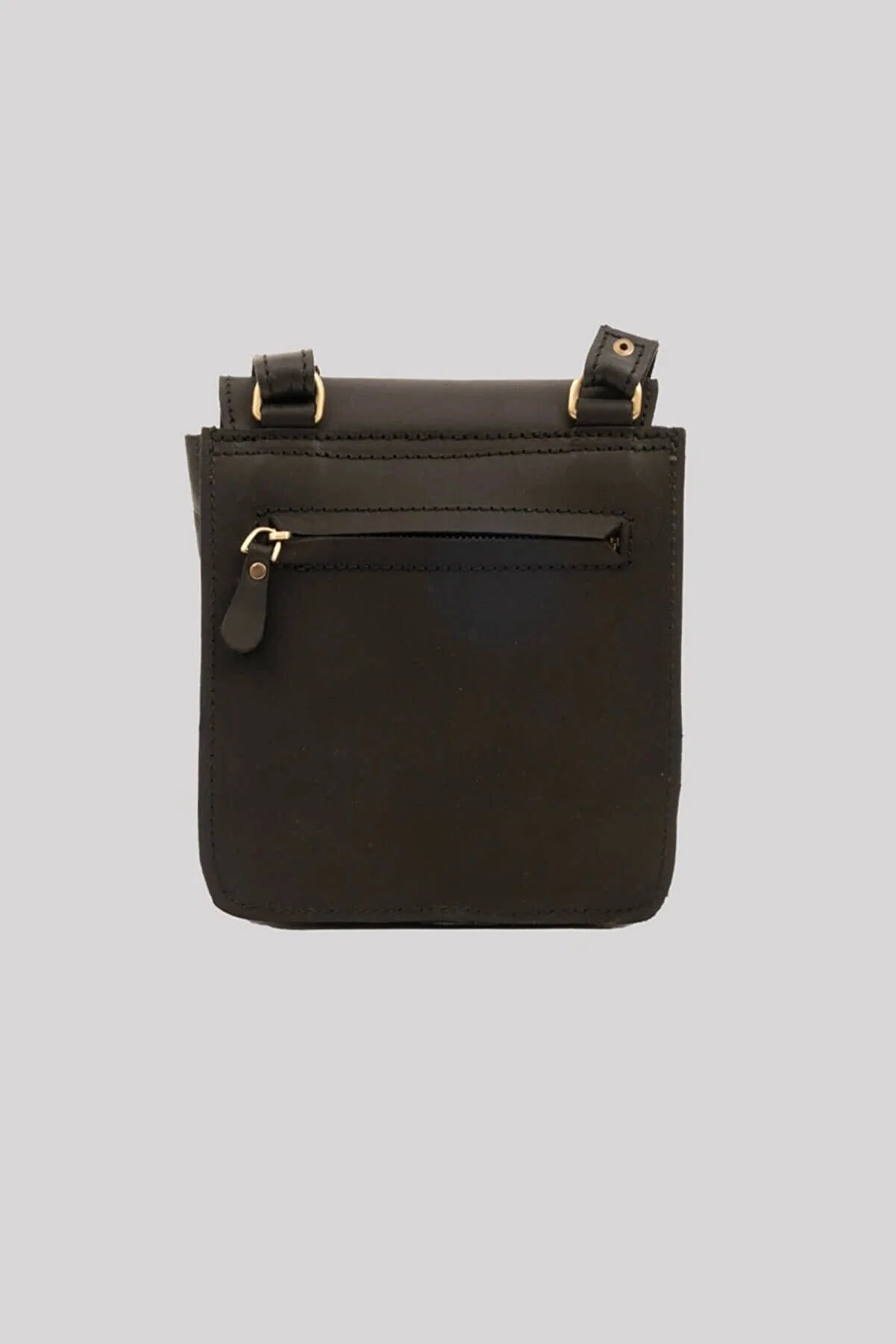 Handmade Unisex Vintage Crossbody Black