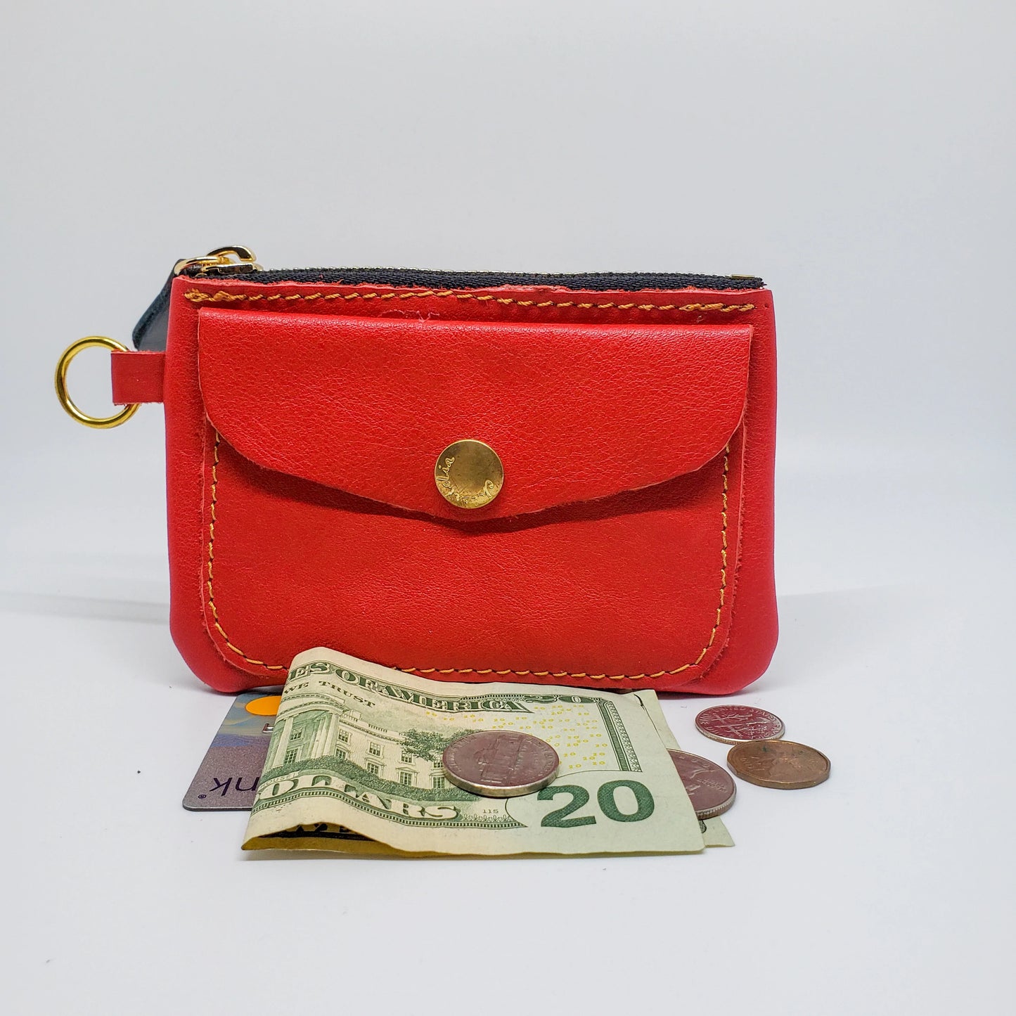 Hand-Painted Genuine Leather Wallet - Don Quixote Design - Artisan Crafted