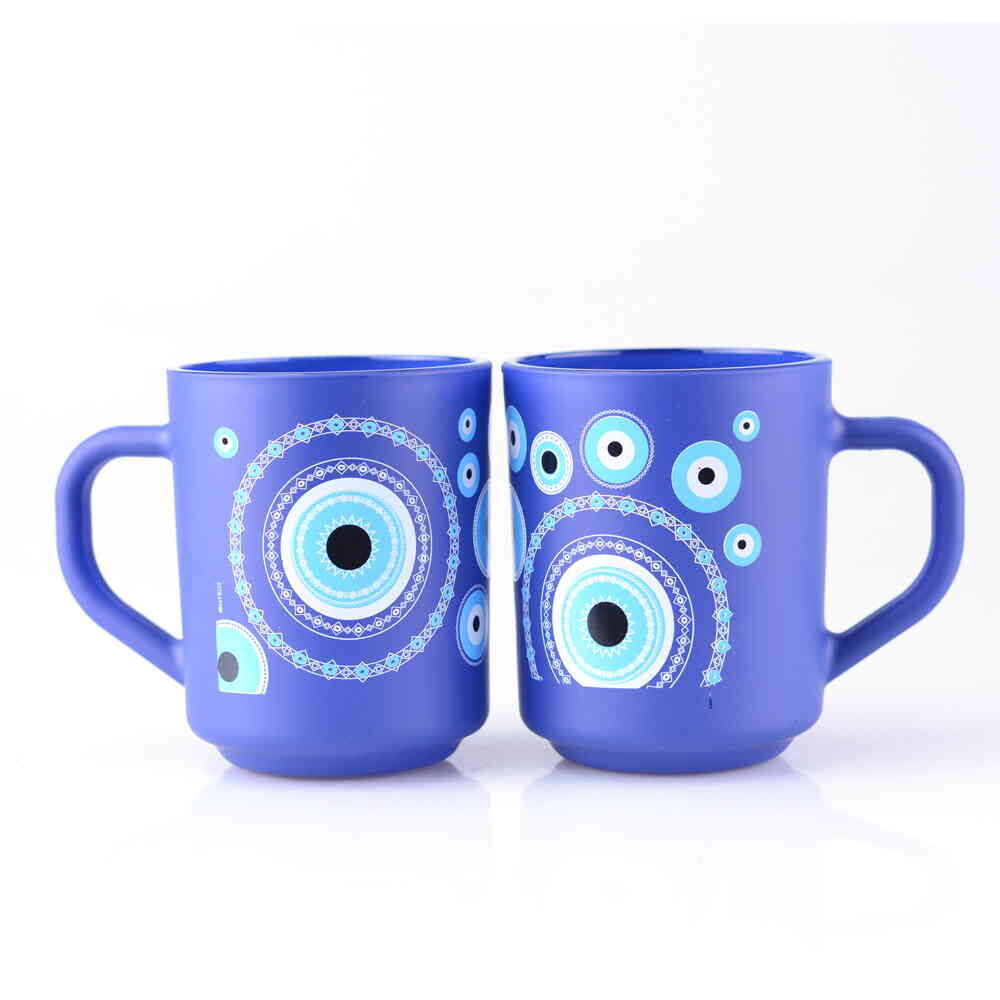 Glass Evil Eye Mug
