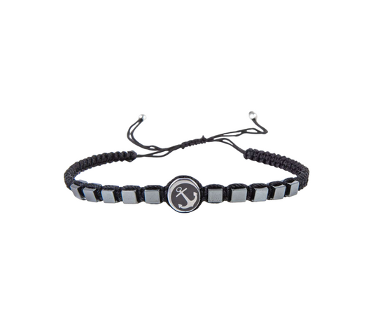 Hematite Adjustable Unisex Bracelet