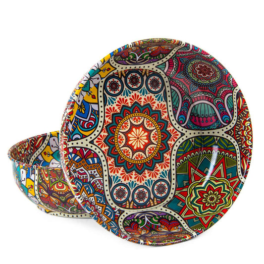 Metal Bowl Traditional Pattern Small