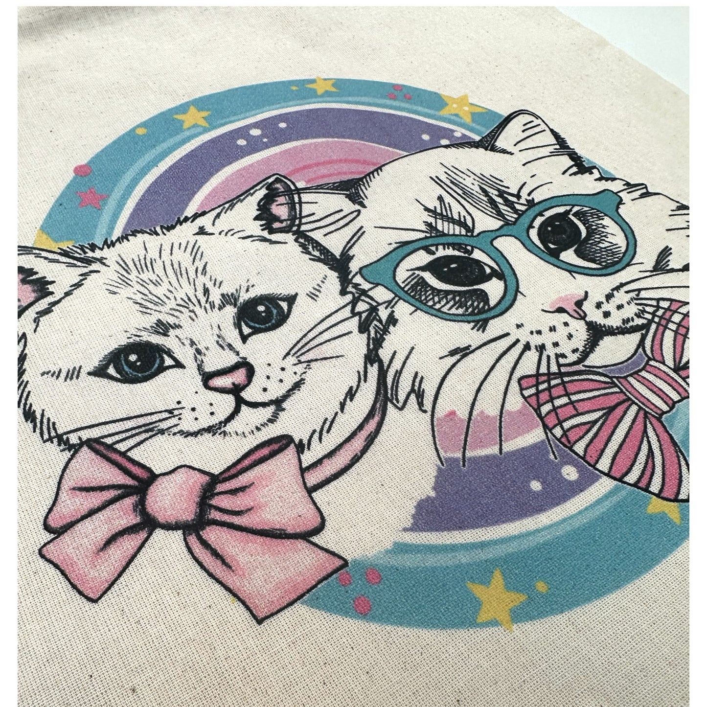 Organic Cotton Tote Bags Cats