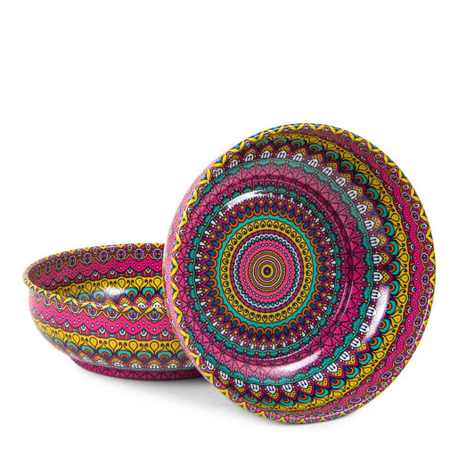 Metal Bowl Traditional Pattern Small