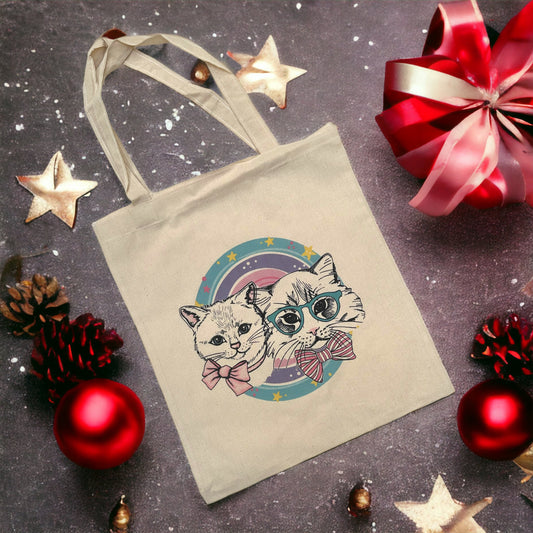 Organic Cotton Tote Bags Cats