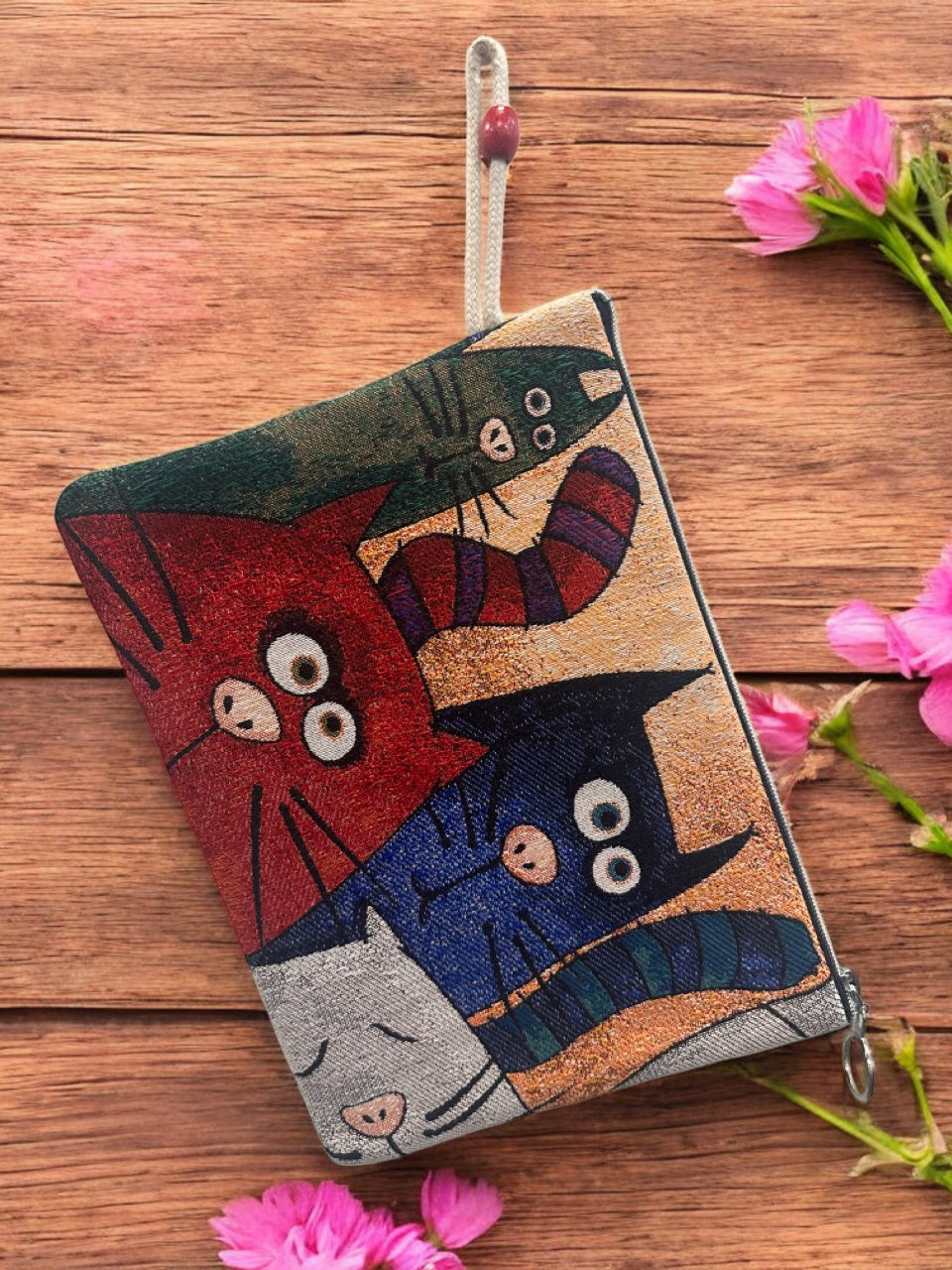 Authentic Tapestry Ethnic Style Bag Cats