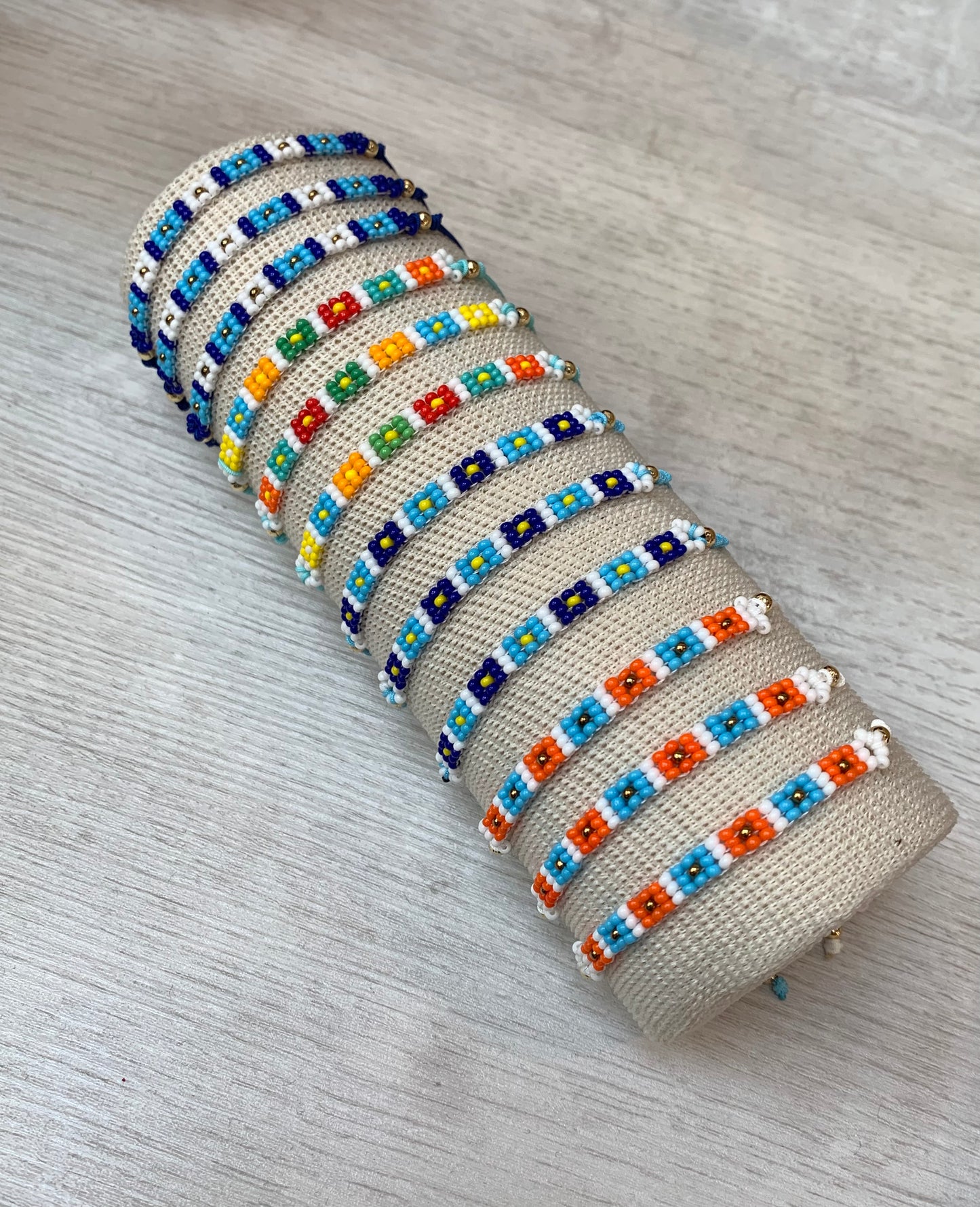 Miyuki Colorful Beaded Adjustable Bracelet