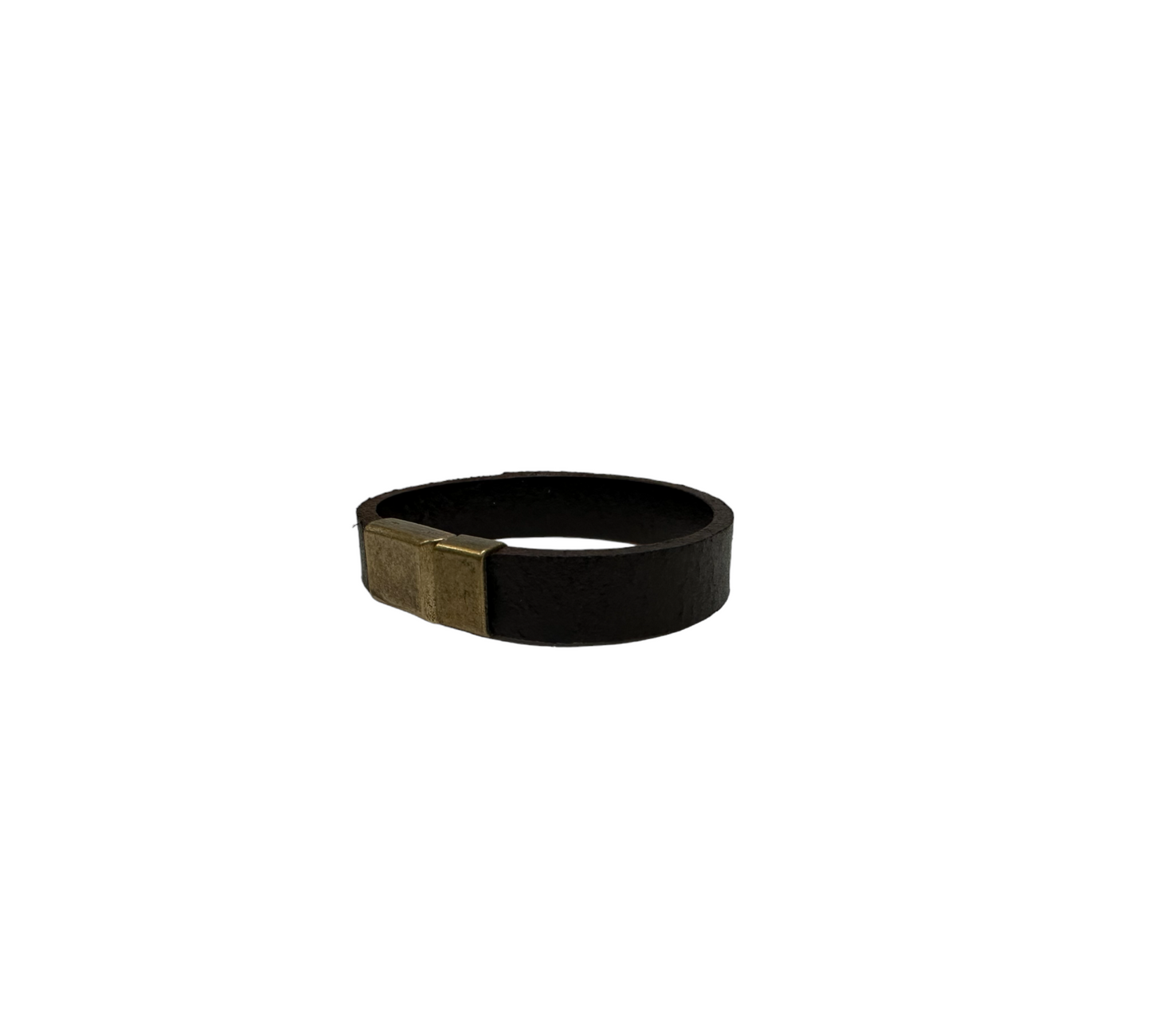 Leather Bracelet Plain Black