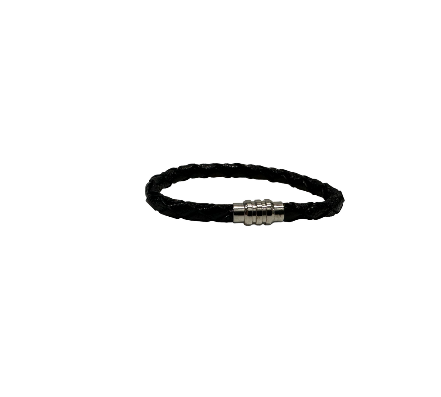 Braided Leather Bracelet Black