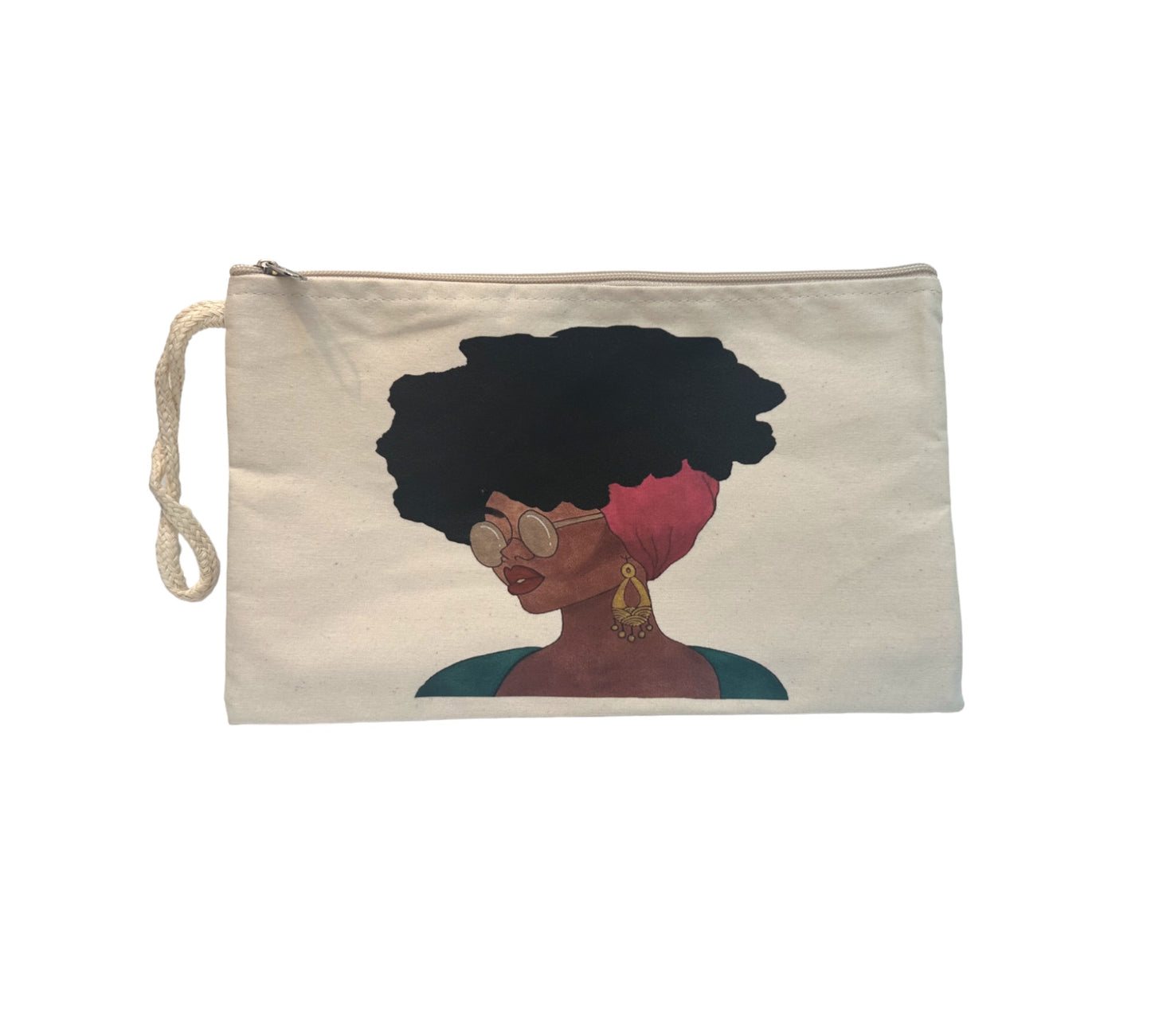 Cool Afro Printed Canvas Wallets