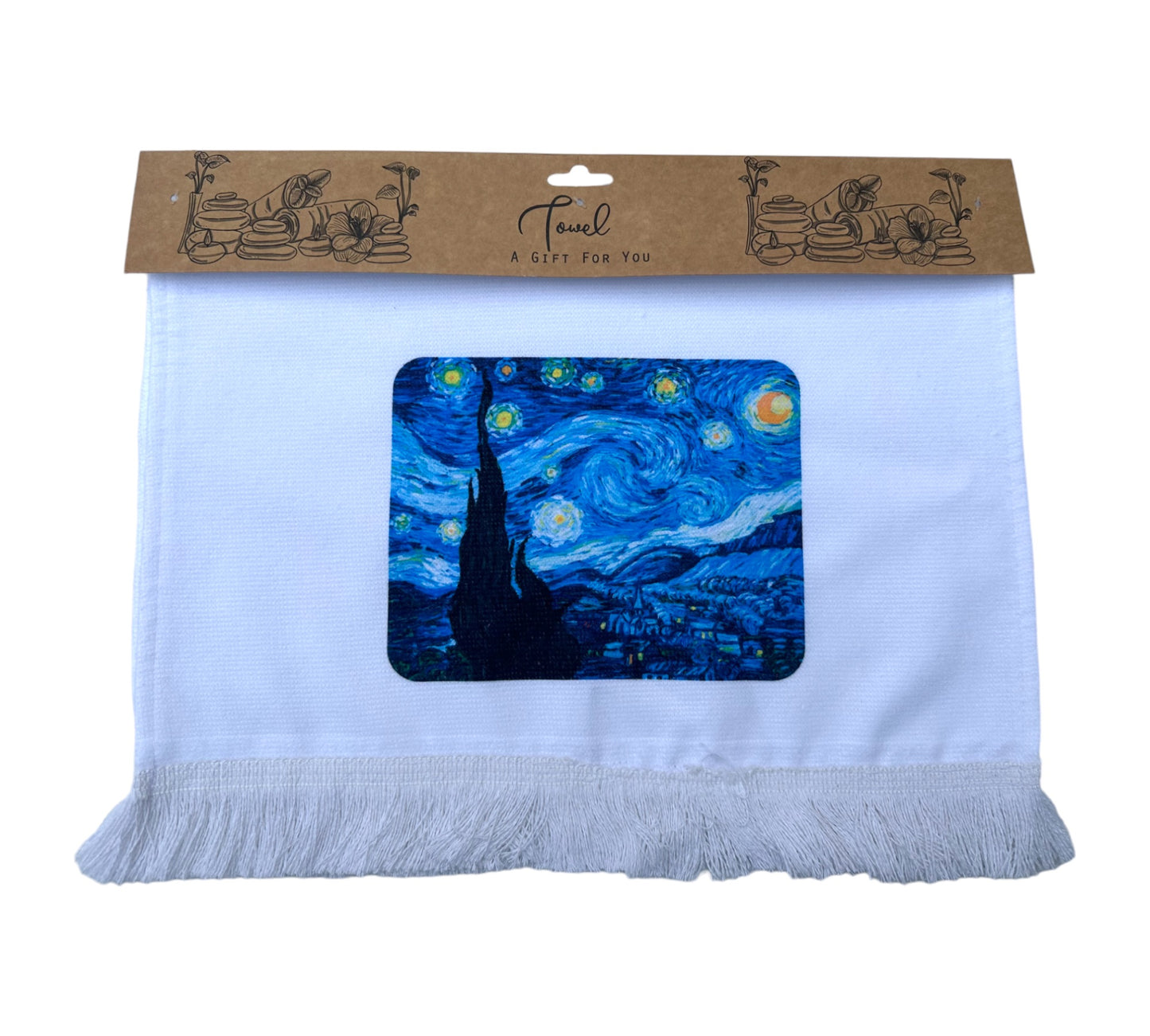 Starry Night Kitchen and Bath Hand Towel