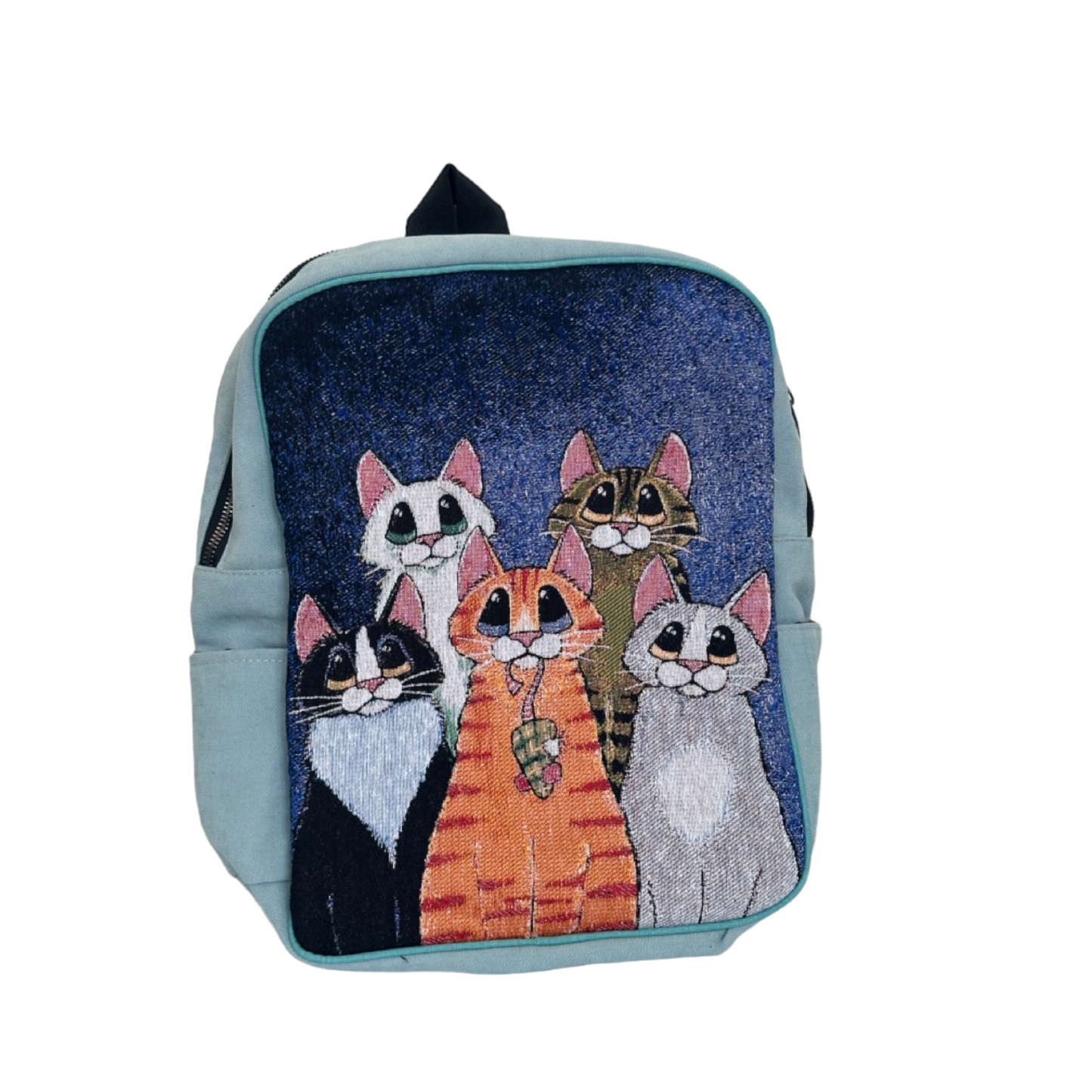 Vintage Tapestry Backpack Cats