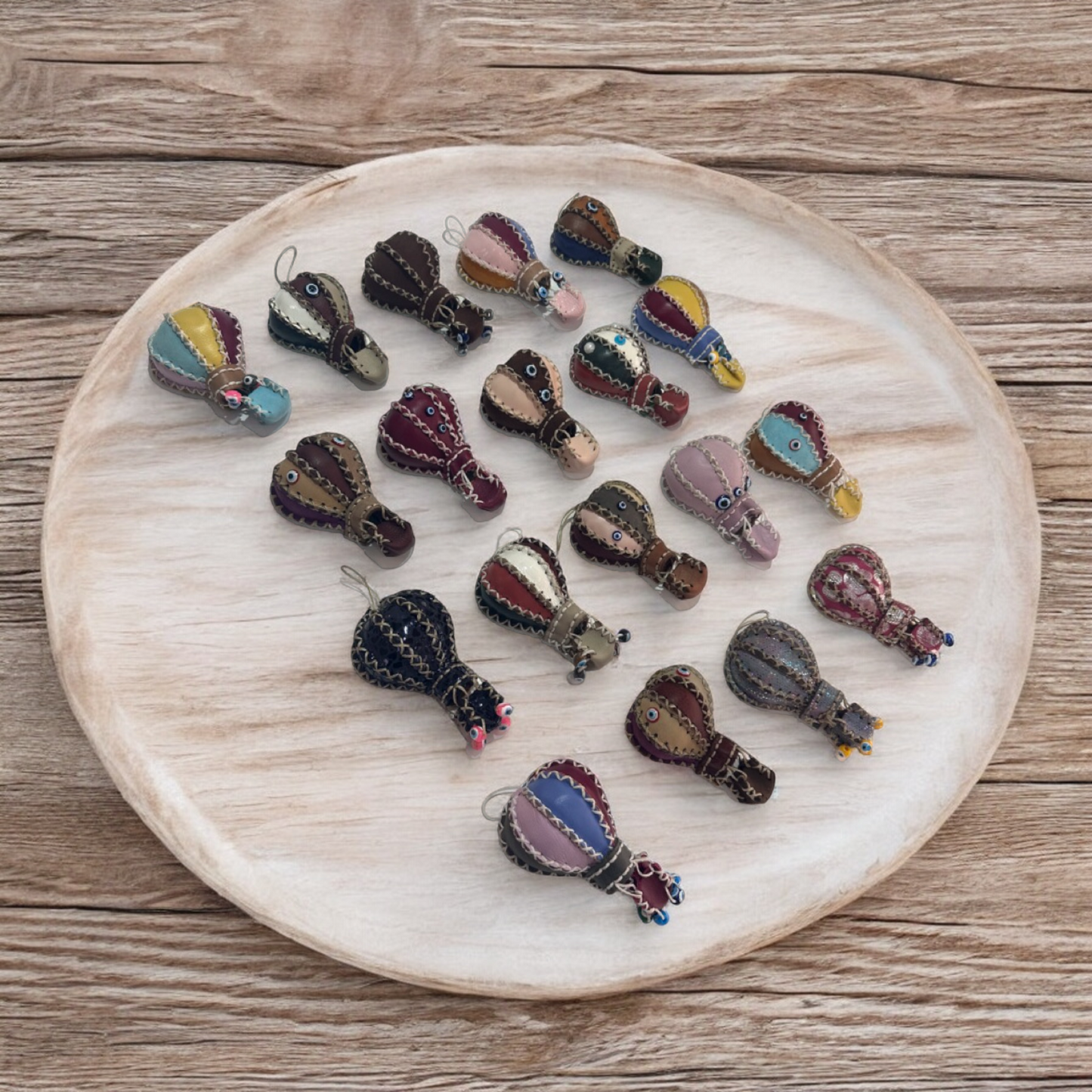 Handmade Leather Magnets Mix Design