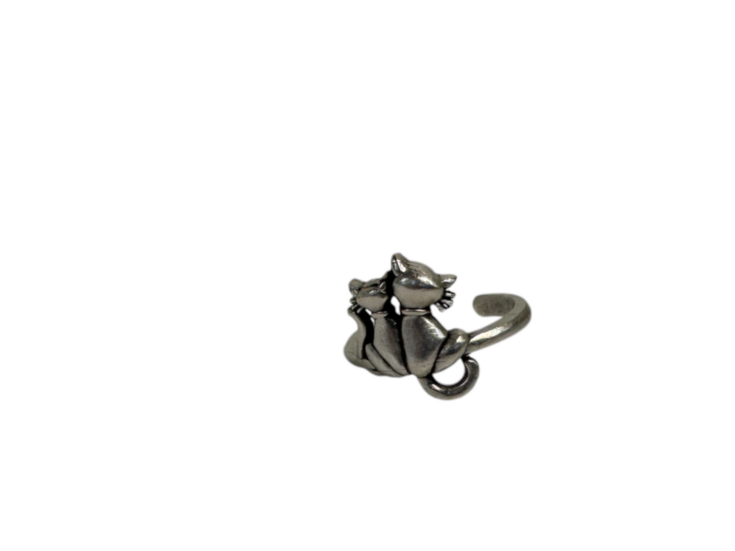 Zircon Unisex Adjustable Ring Cat