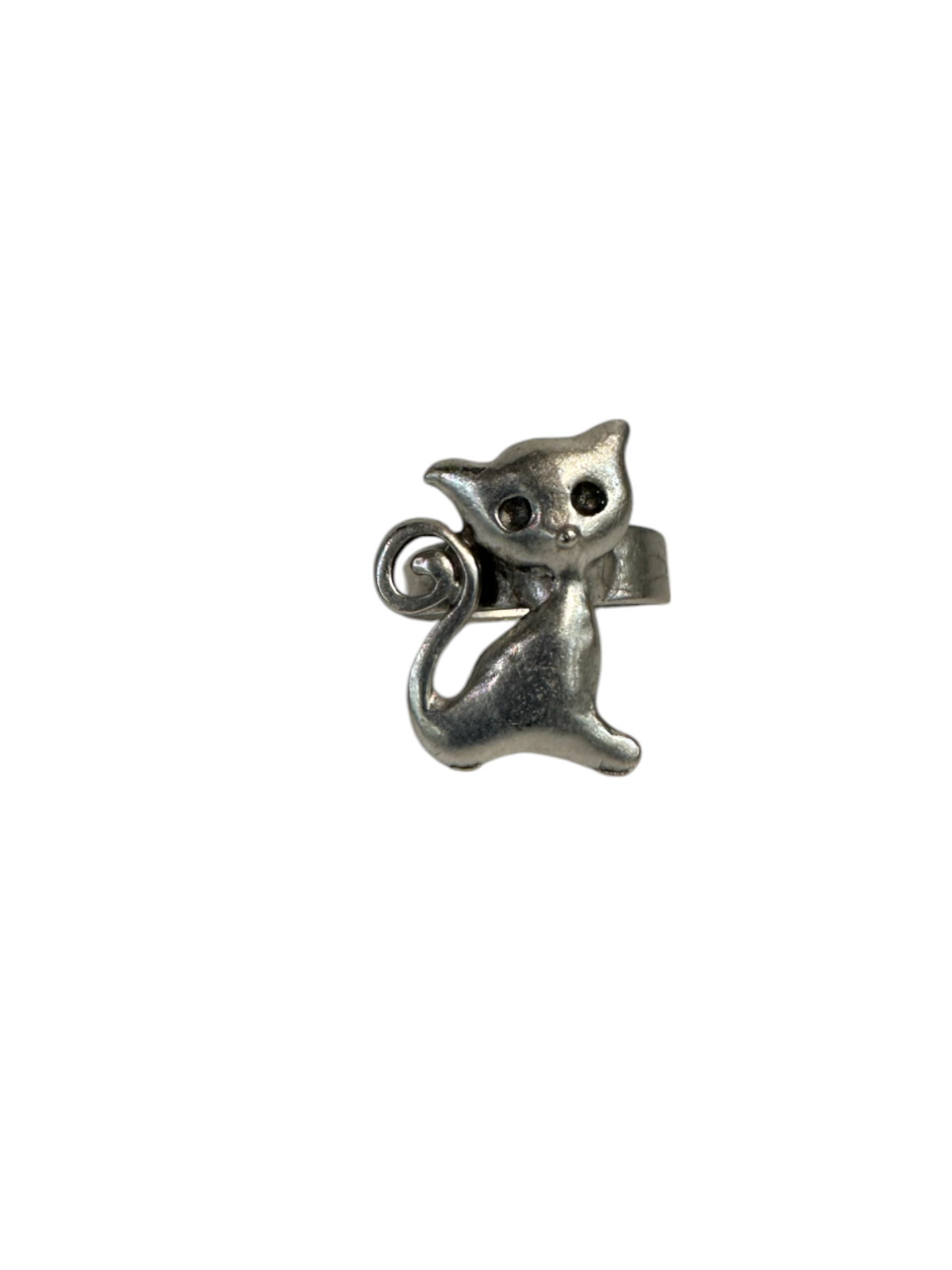 Zircon Unisex Adjustable Ring Cat