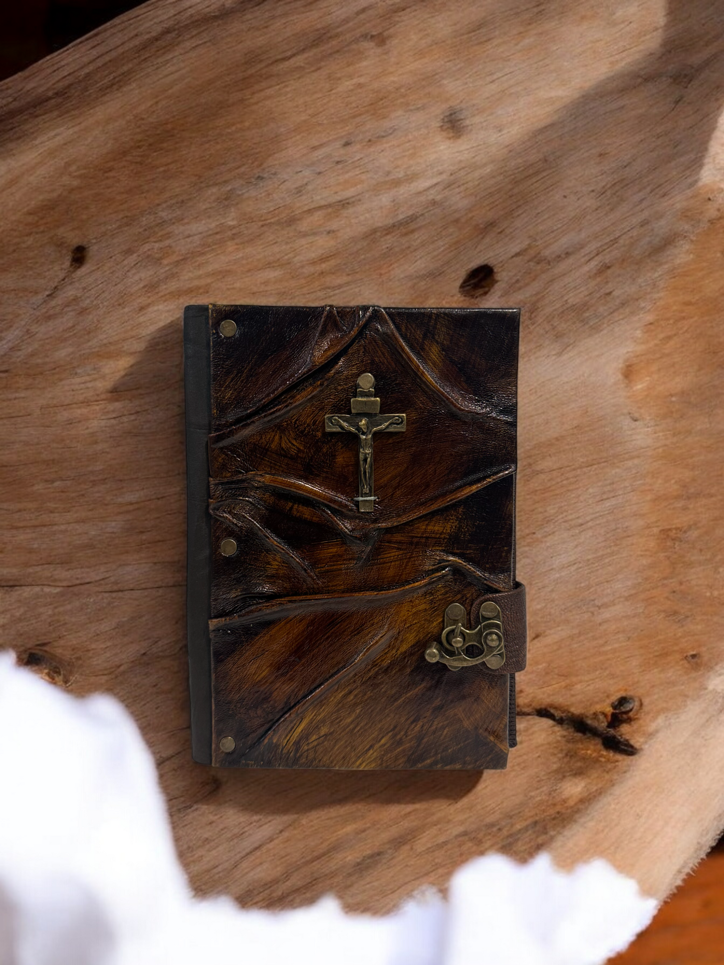 Handmade Leather Journal Cross