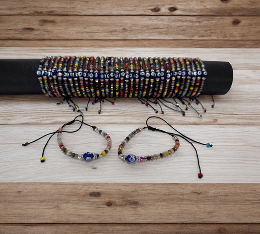 Adjustable Evil Eye Threaded Bracelets