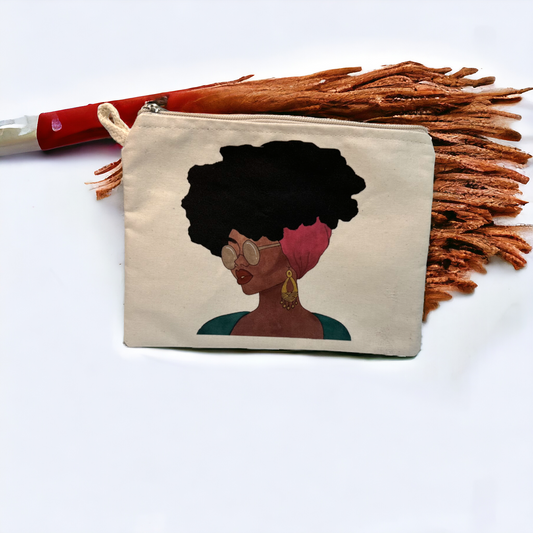 Cool Afro Printed Canvas Wallets