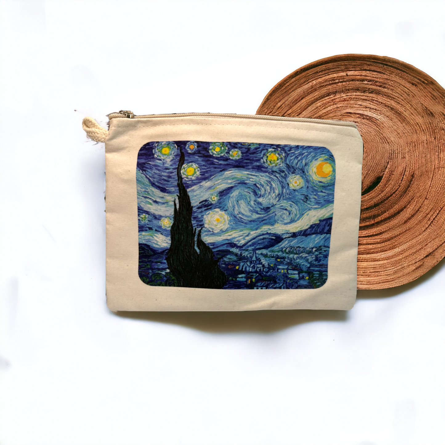 Starry Night Printed Canvas Wallets