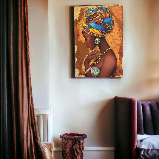 Canvas Print Wall Art African American Lady