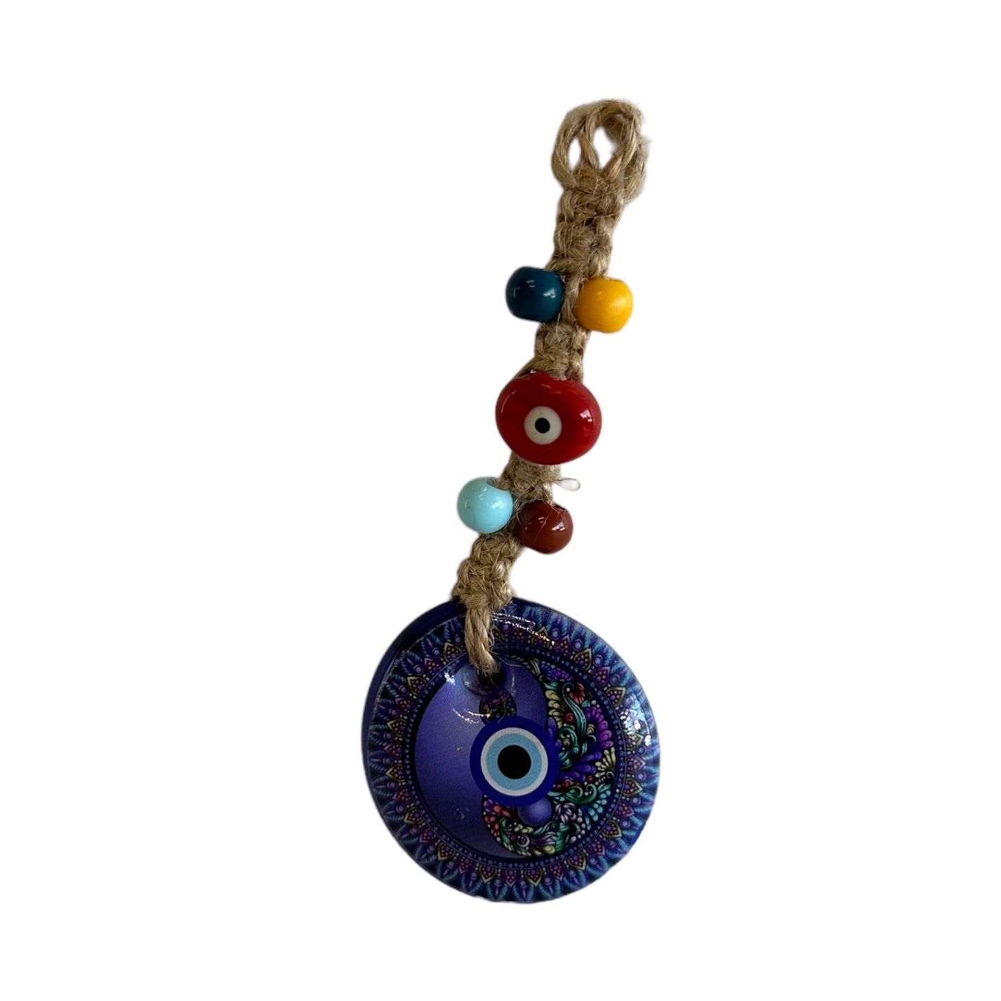 Evil Eye Glass Wall Hanging Decoration 2" inches