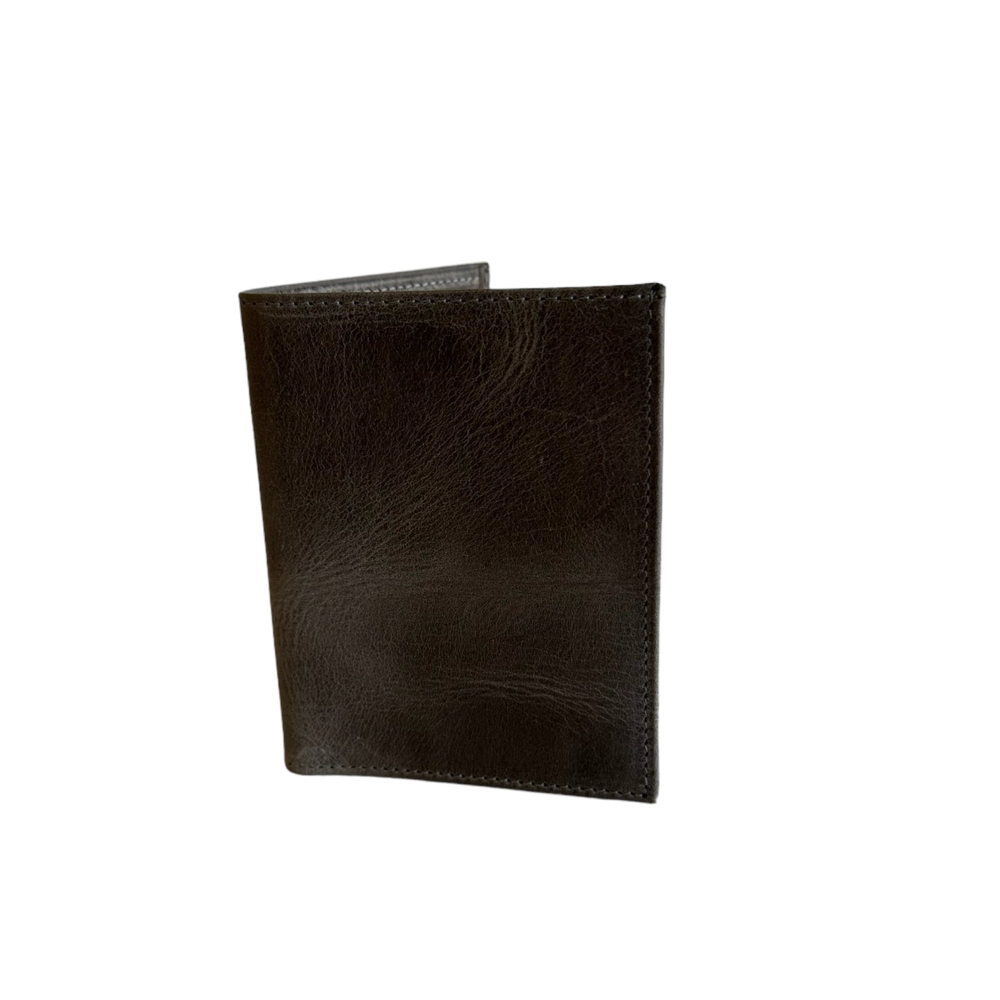 Leather Bifold Wallet Grey