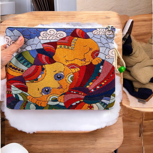 Authentic Tapestry Ethnic Style Bag Cat