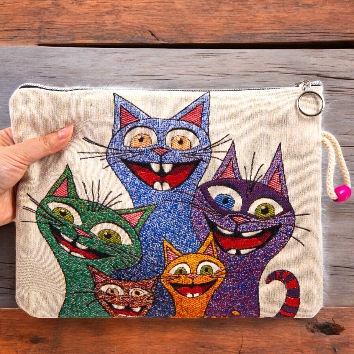 Authentic Tapestry Ethnic Style Bag Cat