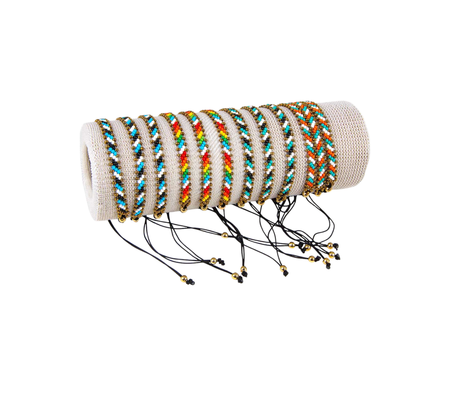 Miyuki Colorful Beaded Adjustable Bracelet