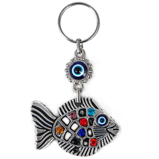Fish Evil Eye Key chain